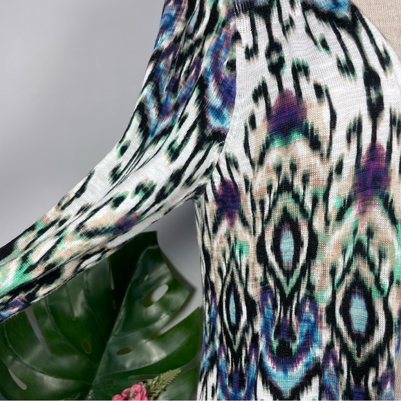 Chico’s Daring Diamond Deidra duster Sz M / 2 - Picture 4 of 16